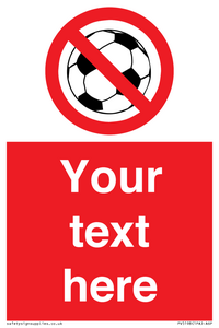 Custom No Ball Games Sign